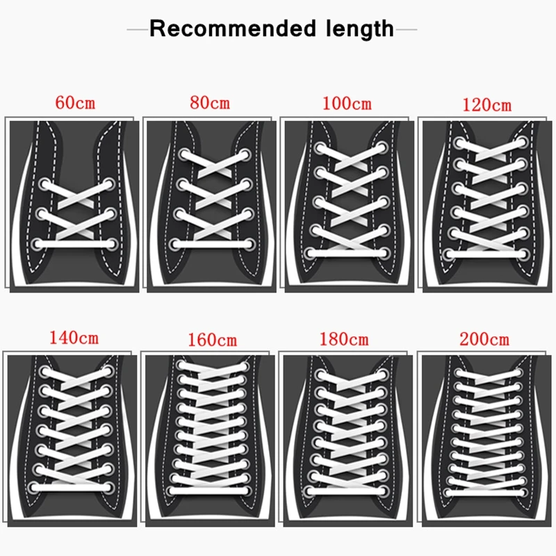 1Pair Shoelaces Rubber Band for Shoes Laces for Sneakers Flat AF1/AJ Men Women Sports Shoes Accessories College Style Shoestring