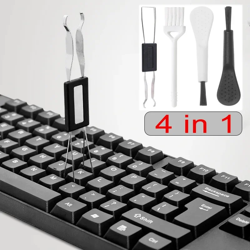 Puller & Cleaner Mechanical Keyboard Key Cap Puller Universal Keycap Shaft Remover Key Cap Extractor Replacement Cleaning Tool
