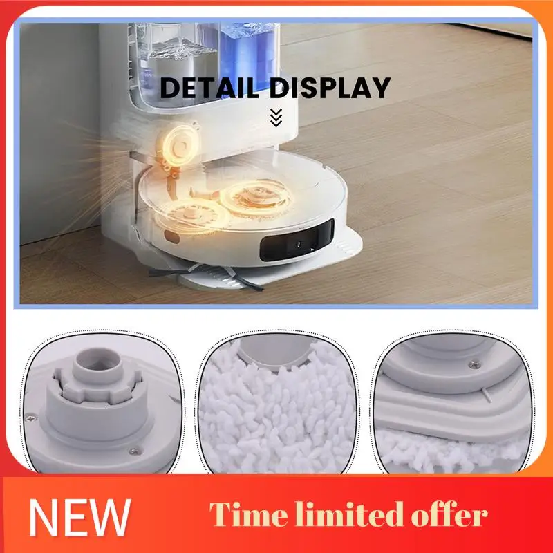 

ABRN-Mop Cloth & Rag Stents Replacement Kits For Dreame Bot W10 W10pro Robot Vacuum Cleaner Upgraded Detachable Mop Pad