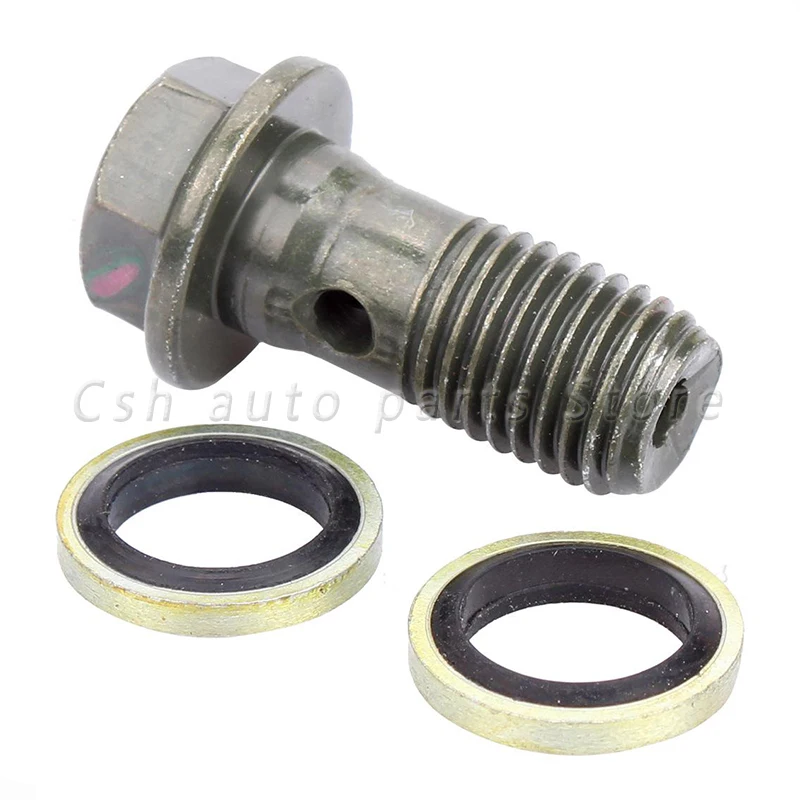 20 pcs M10x1.25 Universal Motorcycle Brake Hollow Screw 3