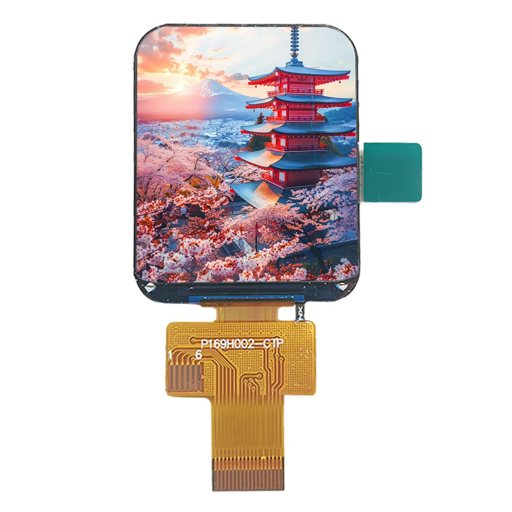 1,69 Zoll TFT LCD Modul 240RGB*280 4-Zeilen SPI Schnittstelle IPS mit kapazitivem Touch ST7789V Treiber 18PIN P169H002-CTP – Detail 9