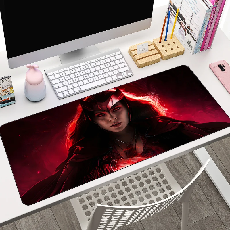 

Marvel Anime Mousepad Laptop Scarlet Witch Sexy Girl Keyboard Rug Computer Gaming Accessories Mouse Pad XXL Carpet Cute Desk Mat