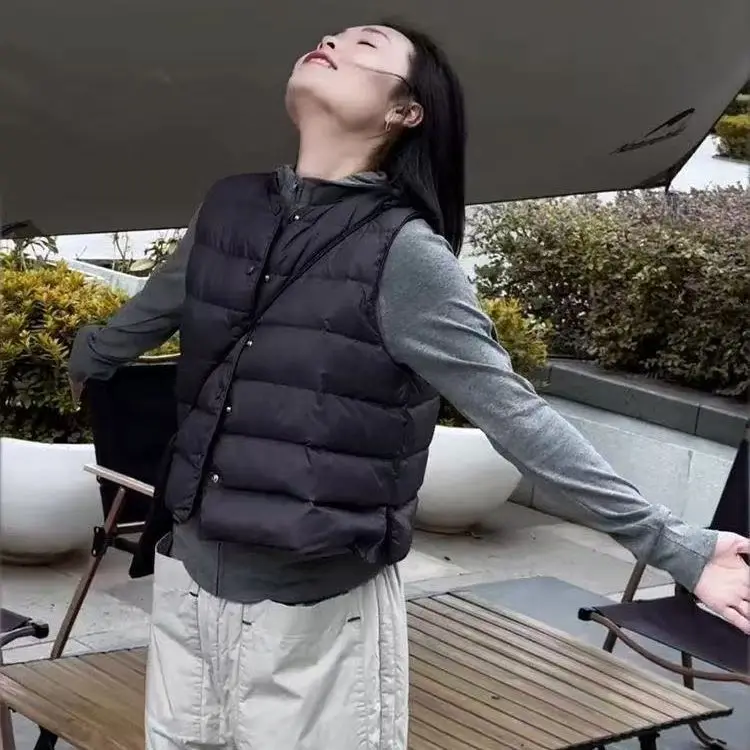 

Vests Waistcoats Thick Womens For Ladies Winter Velvet Plush Button-Down French Style Lined Warmth Formal Officewear Sleeveless