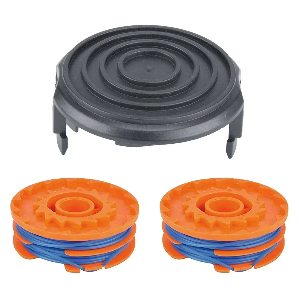 3pcs/Set Trimmer Spool Cap Cover Spool Line For QUALCAST GGT600A1 Strimmer Lawn Mower Replacement Spools