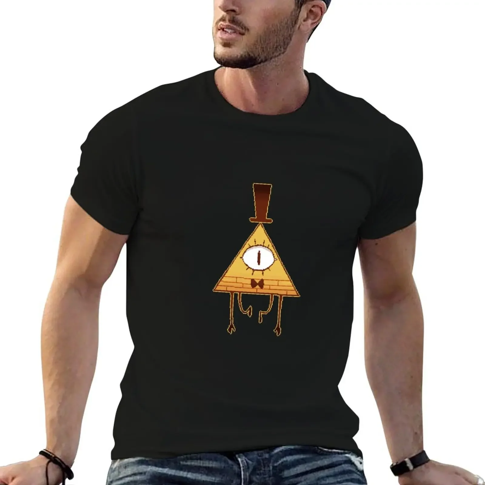 Pixel Bill Cipher - Sticker 1 T-Shirt graphic t shirt vintage animal prinfor boys t shirts for men pack