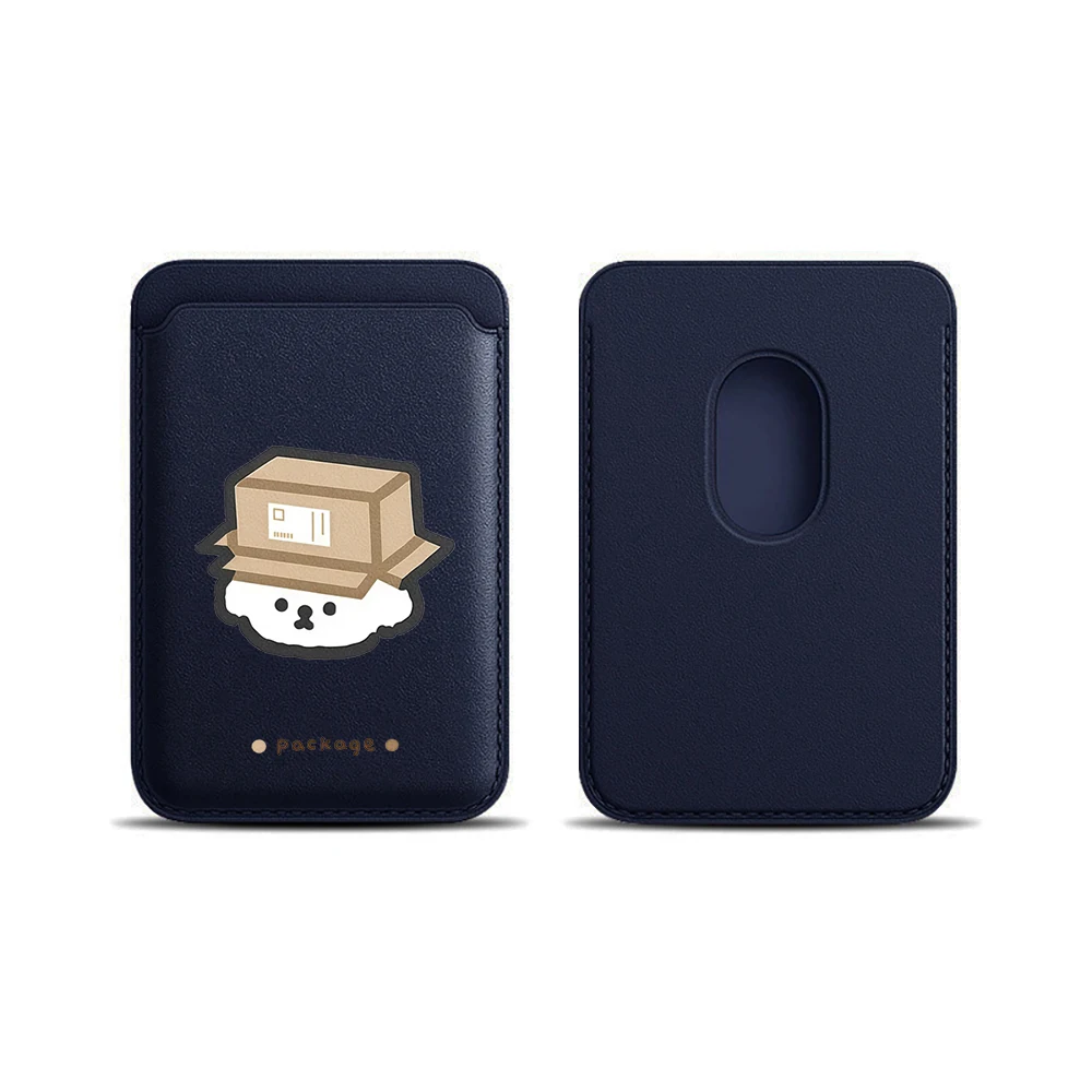 Puppy Leder-Kartenetui Handyhülle Kartenhalter für Magnetische Hülle Geeignet für alle iPhone Magsafe Karten-Handy-Rückseiten-Taschen – Detail 15