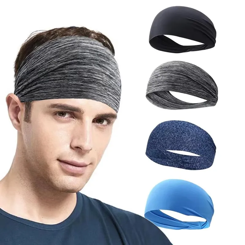 1-5Pcs Ultra-Thin Sports Sweatband Breathable Sweat Absorbent Headband Elastic Sweat Hair Band Soft Outdoor Sport Yoga Headband