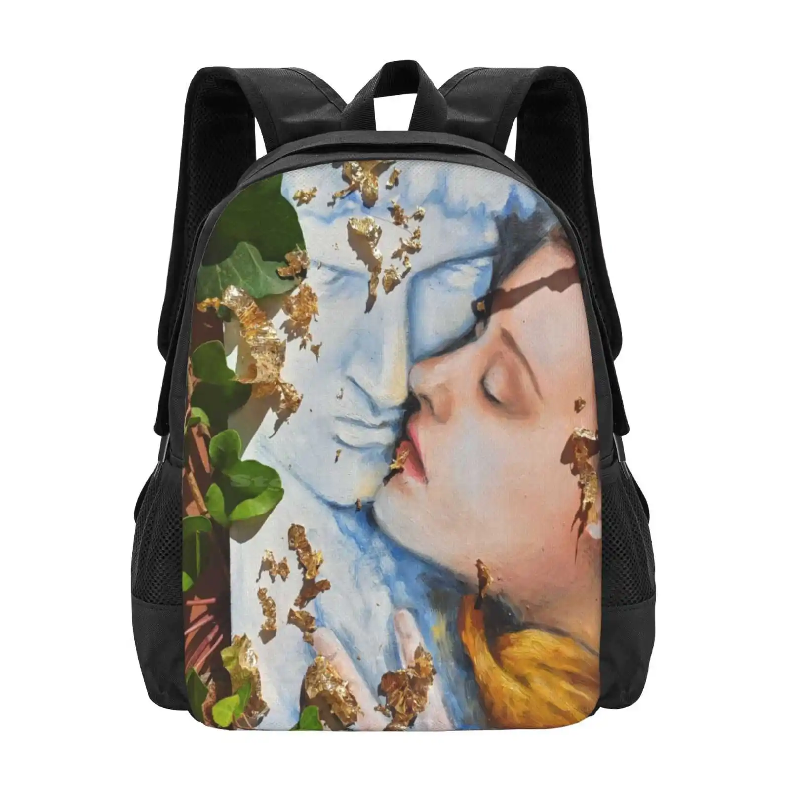 Mochilas escolares Impossible Love para niñas adolescentes, bolsas de viaje para portátiles, pintura al óleo de artista, retratos al óleo, imágenes