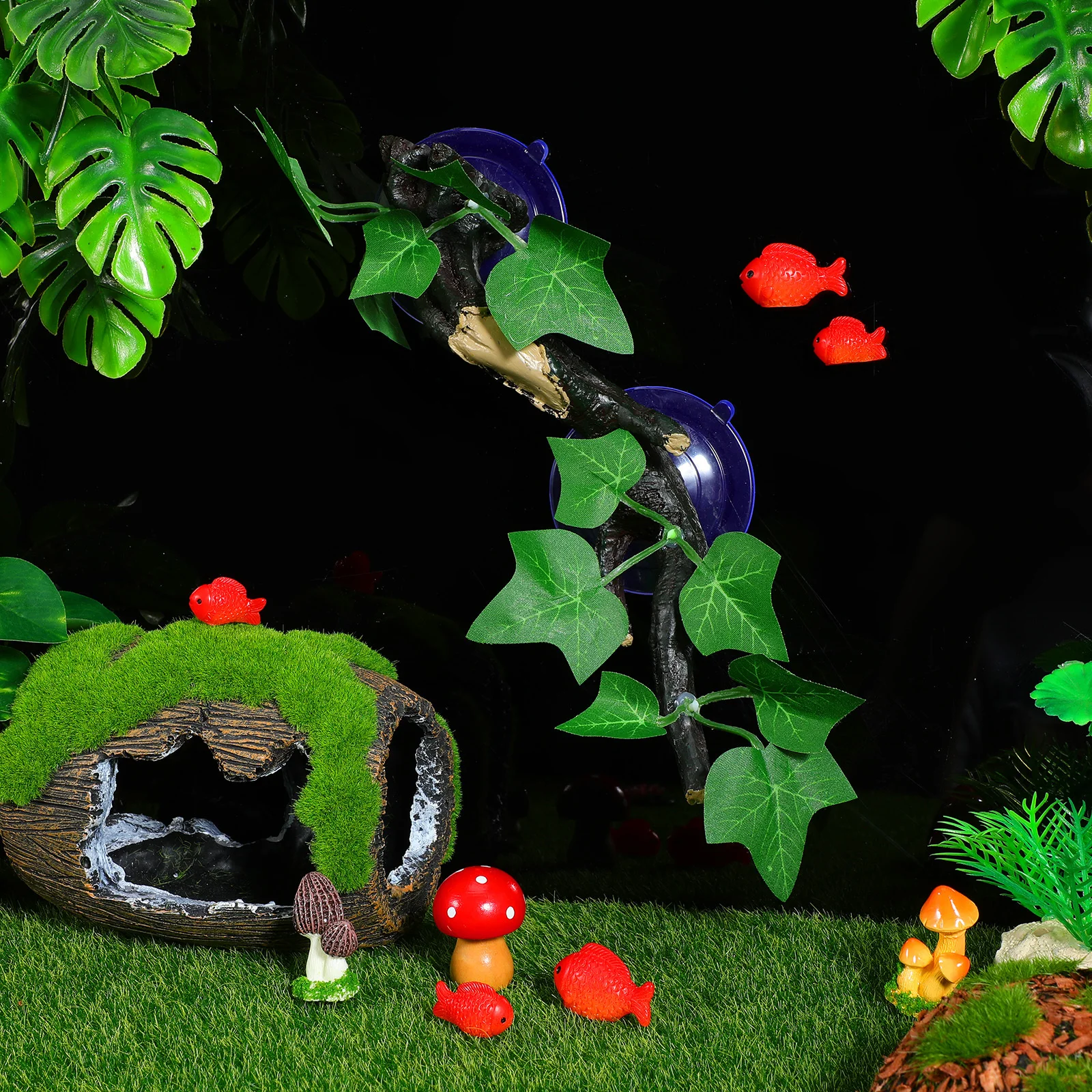 

1Pcs Simulation Tree Root Aquarium Decoration Resin Landscaping Ornament Stable Fish Tank Decor Natural Look Resin Ornament