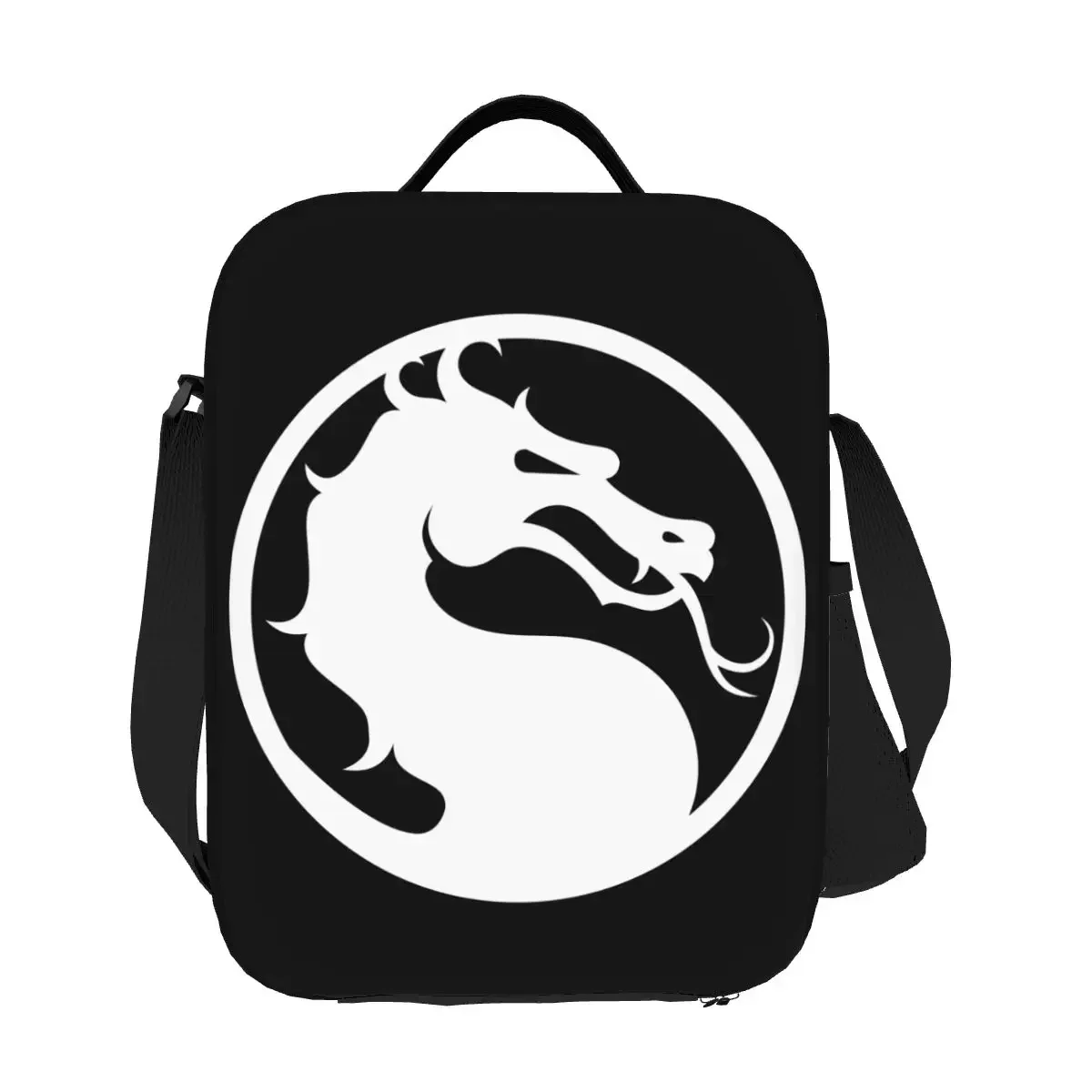 Mortal Kombat Logo Thermisch Geïsoleerde Lunchtas Vechtspel Sub Nul Schorpioen Draagbare Container Voor Kantoor Outdoor Box