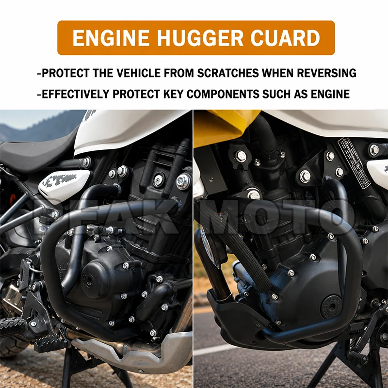 For RE Himalayan450 Himalayan452 Guerrilla450 Motorcycle Accessories HIMALAYAN GUERRILLA 450 452 Engine Guard Highway Crash Bar