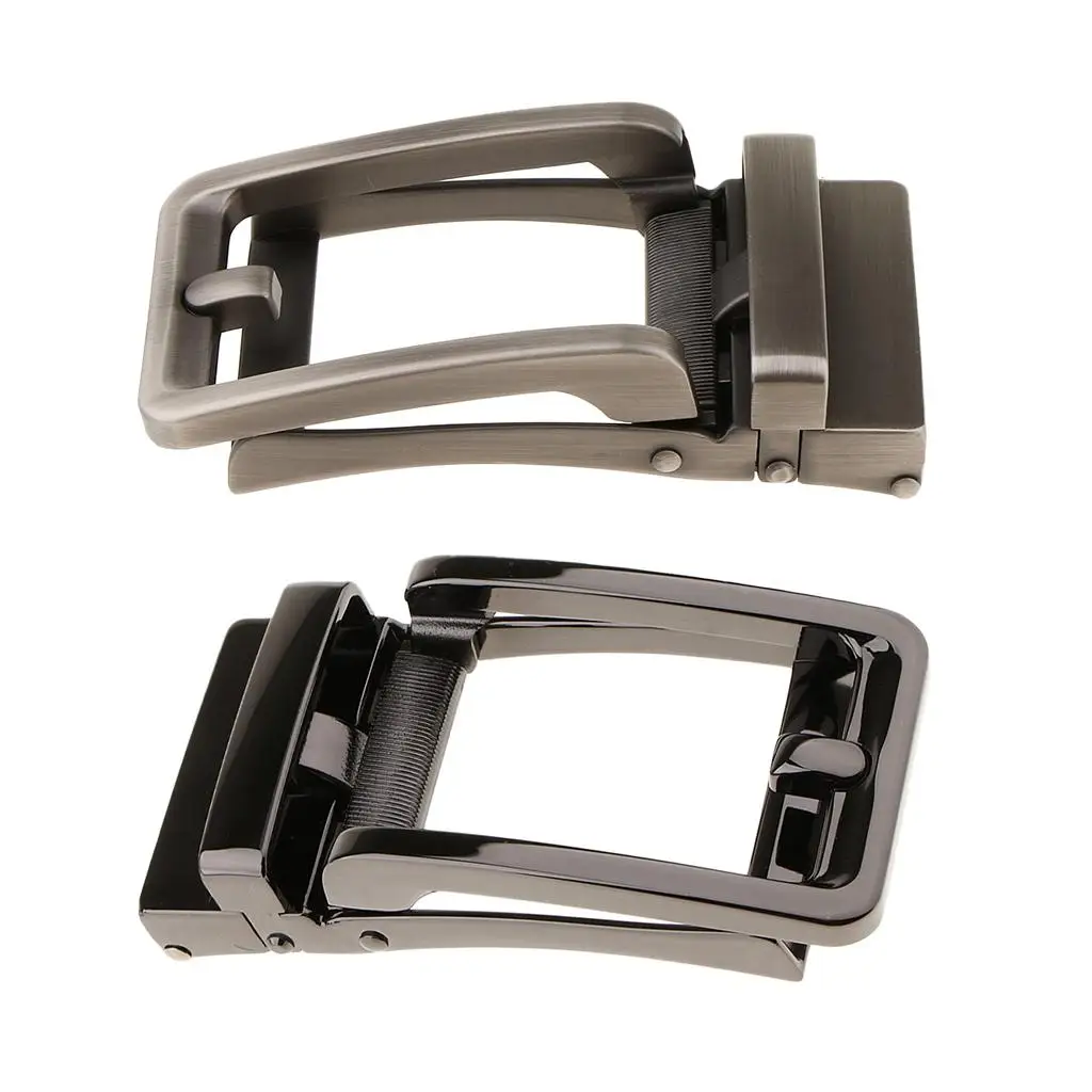 Men's Rectangular Alloy Ratchet Slide Buckle for Replacement