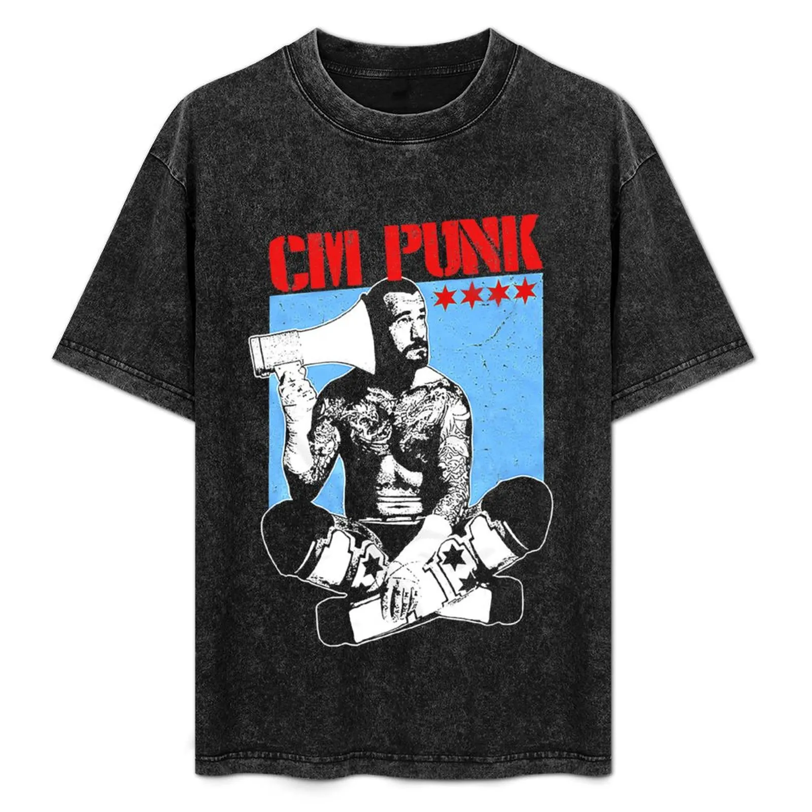 

Cm.Punk . T-Shirt man clothes kawaii clothes t shirts for men cotton
