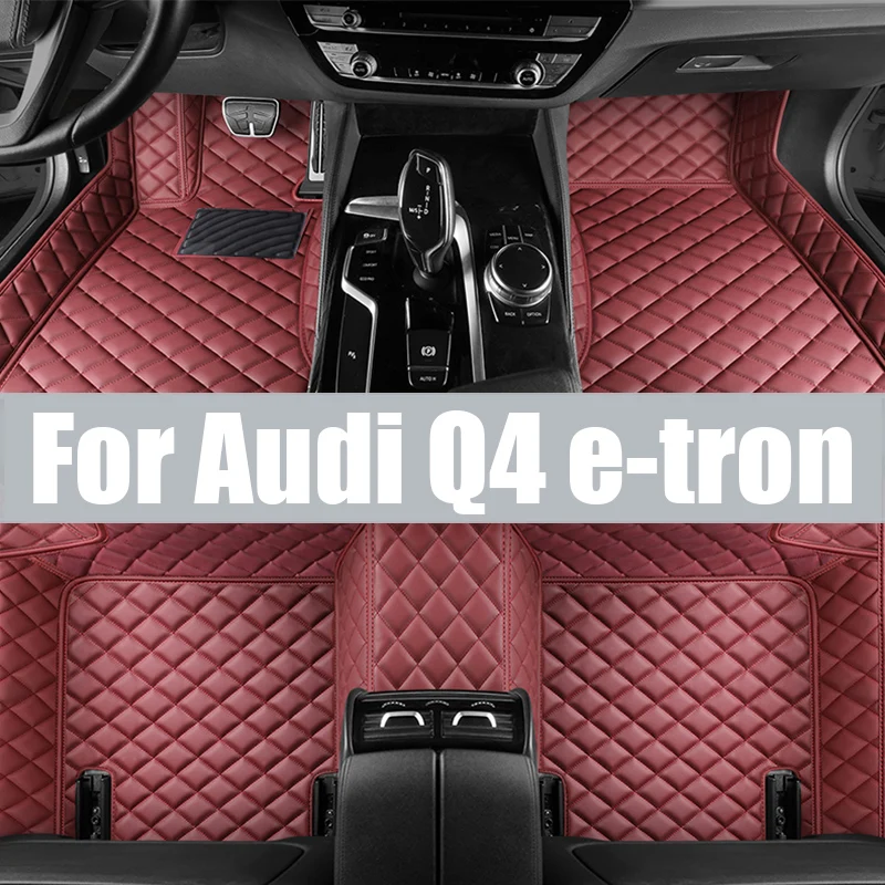 Car Floor Mat for Audi Q4 e-tron 2022~2024 2023 Tray Part Foot TPE Waterproof Inner Liner Carpet Pad Custom Cover Rug Accessorie