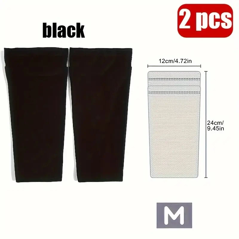 2 Stück Fußball-Schienbeinschoner mit Tasche, Kompressions-Wadenstulpen für Fußball, Sportliche Schienbeinschoner-Socken – Detail 7