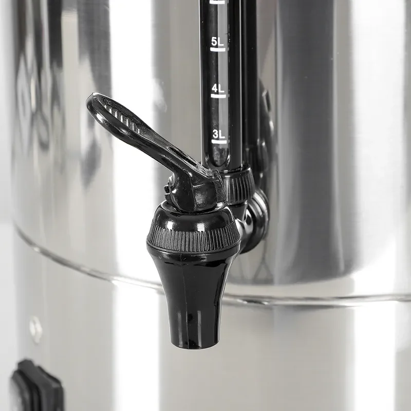 304 Stainless Steel Electric Heating Bucket Double Layer Food Grade Boiler for Tea Water Insulation Kettle Commercial Use