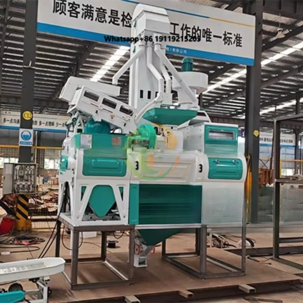 20TPD Automatic Combine Rice Milling Machine with Paddy Rice Cleaning Machine Paddy Husker Paddy Separator for Rice Mill