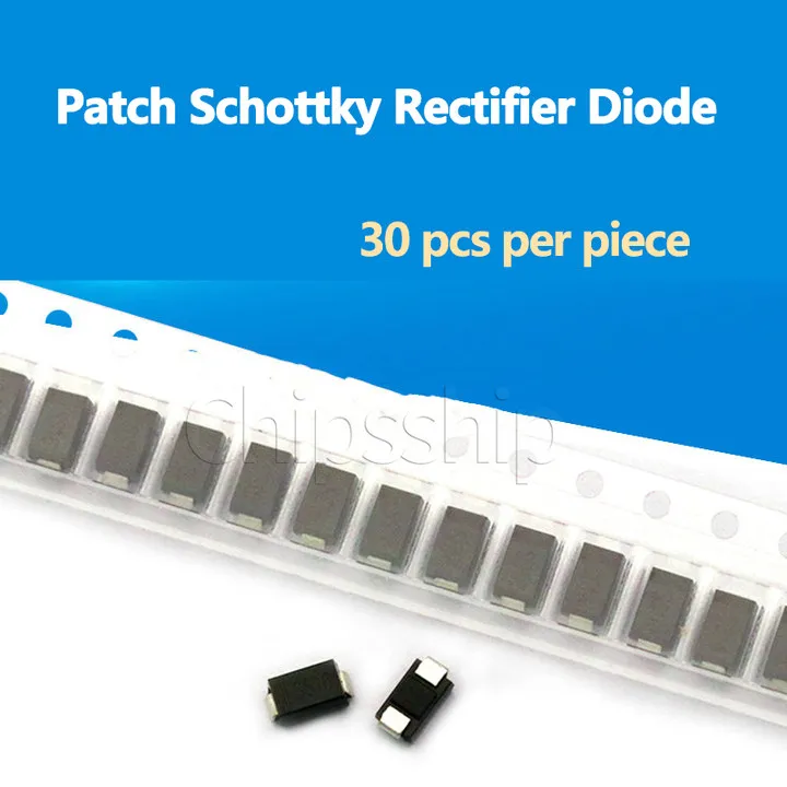 Patch Schottky Rectifier Diode SR160 SS16 1A 60V DO214AC SMA 30pcs