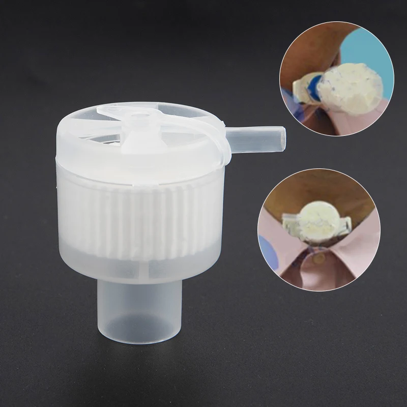 1PC Disposable Steriled Heat Moisture Exchangers Trach Vent HME Filter-New