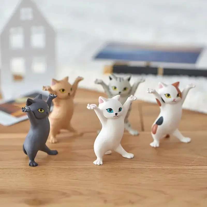 

Dancing Cat Image Decoration Animation Cat Model Fashion Toy Magic Cat Capsule Doll Cake Decoration Home Decoration Ornaments