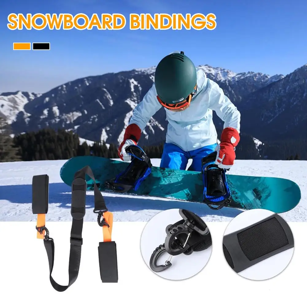 Ski Pole Carrying Strap Nylon Adjustable Ski Pole Shoulder Fixed Strap Ant-Slip Skiboard Strap With Accessories Pad Skiing D9C3
