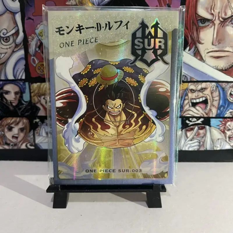 Anime ONE PIECE Rare Limited SUR Refraction Foil Chopper Nami Luffy Teach Toys for boys Collectible Cards Birthday Present