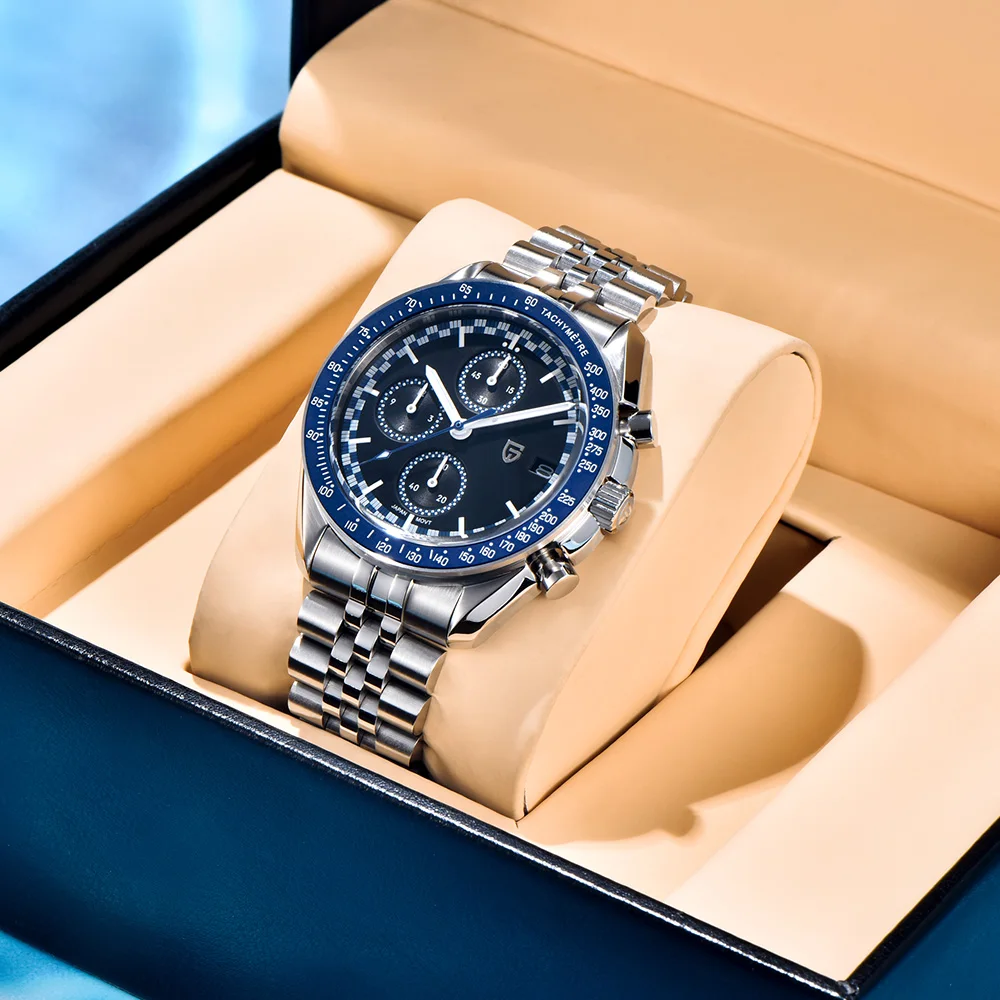 2025 Nuovo PAGANI DESIGN Orologi da uomo Luxury Japan VK67 Orologio al quarzo da uomo Top Orologio da polso luminoso Cronografo Calendario completo