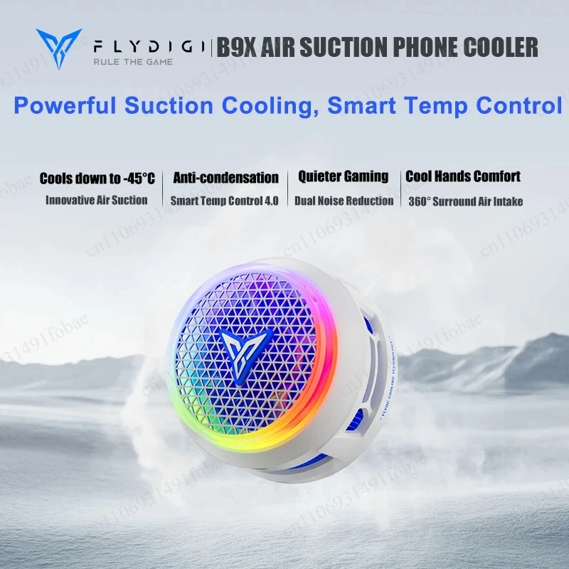 Flydigi B8X B9X 30W Magnetic Phone Cooler Silent Semiconductor Fan Ice Cooling Overclocking Gaming