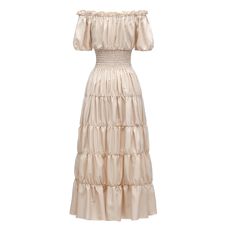Gonna lunga rinascimentale Costume da piantina di ruolo da donna loween Abbigliamento interno Spettacolo teatrale Vintage Dr di Anhang