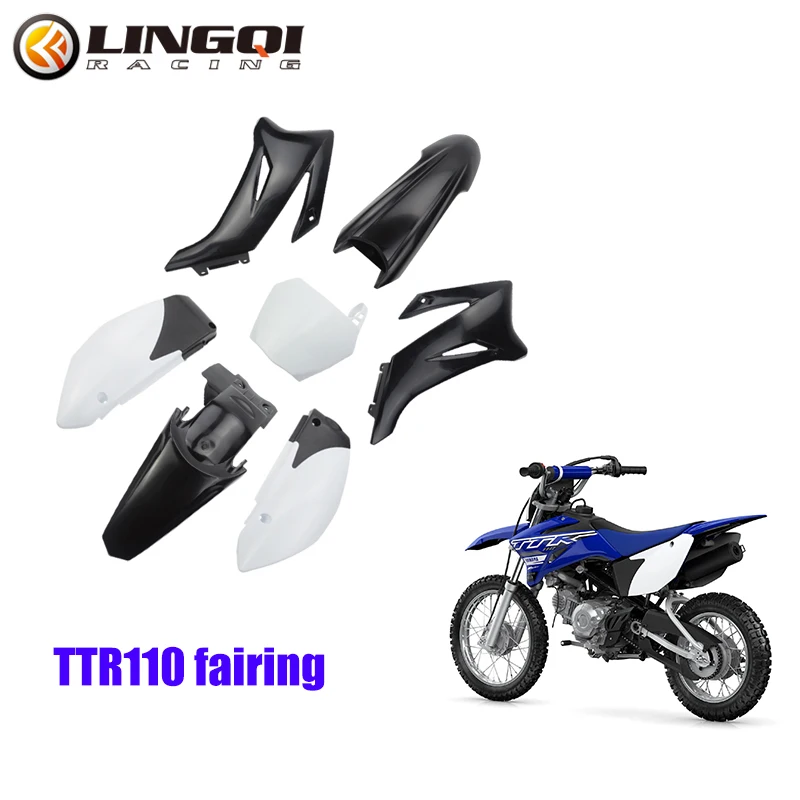 

LESQUE Motorcycle Plastic Cover Fairing Body Plastic Cover Kit Set Fender For TTR110 Dirt Bike Pit Bik Motocross