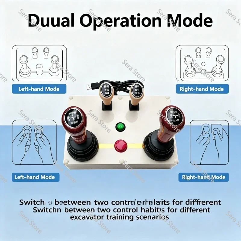 Excavator Simulator Joystick USB PC Controller Loader Driving Training Gamepad for Construction Machinery Learning