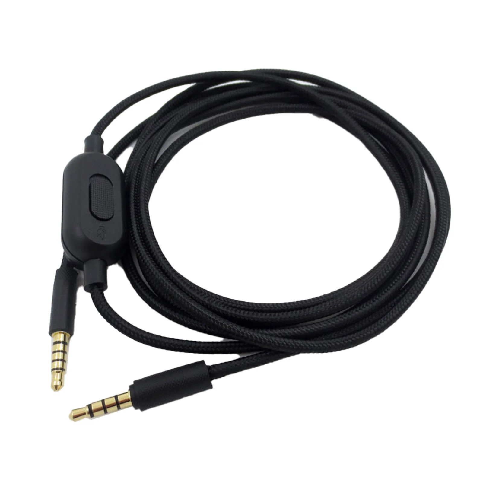 Cable de audio para auriculares con enchufe de 3,5 mm con control de micrófono de volumen para auriculares Logitech G233 G433 GPRO GPROX
