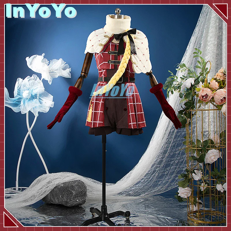 InYoYo Uduki Kohh Cosplay Costume Vtuber Nijisanji Lovely Dress Fashion Uniform MV Clothing Halloween Party Outfit Women S-4XL