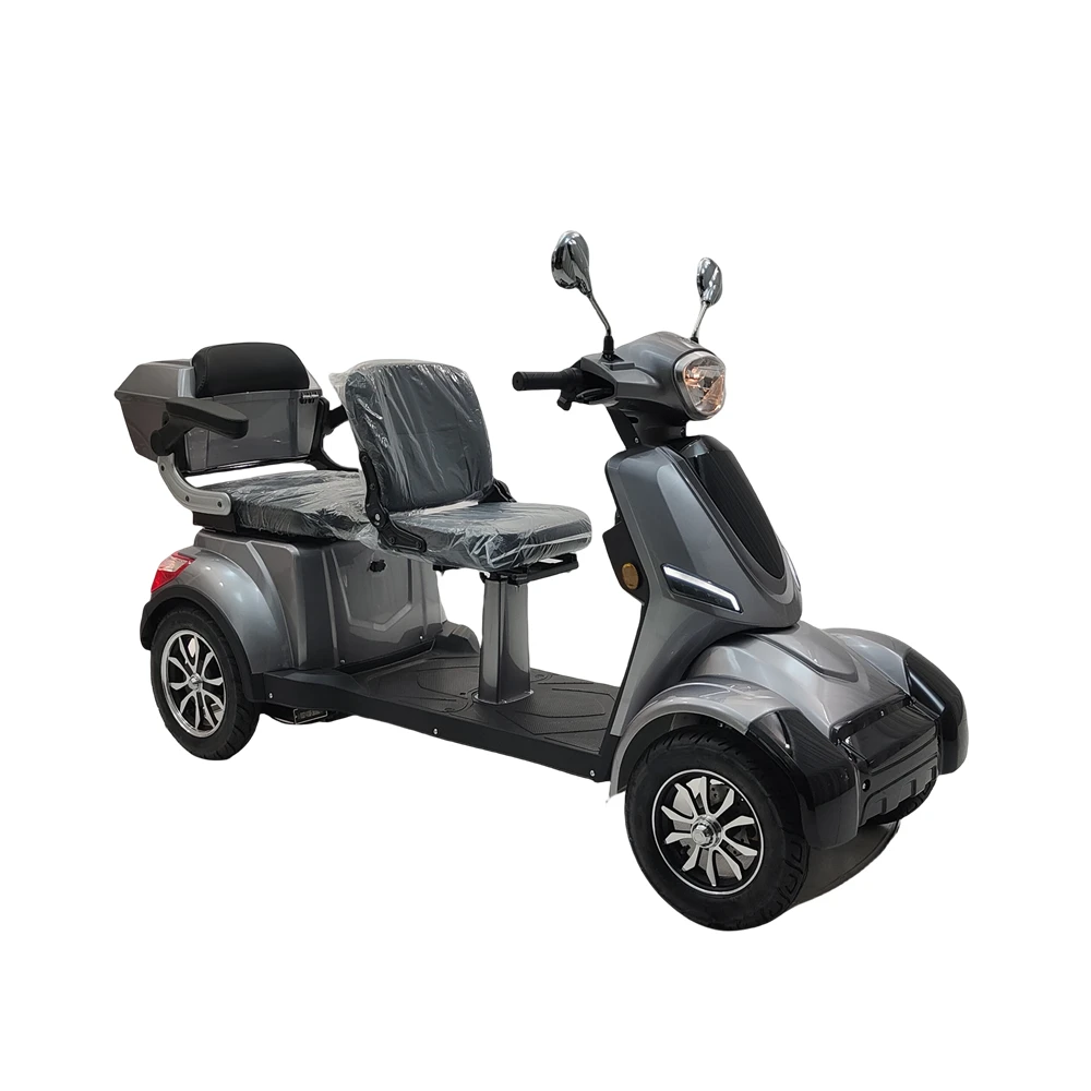 good quality electric powered 60 volt 1000 watts two seats 4 wheel e mobility scooter motorcycle for adults