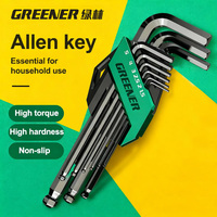 GREENERY Greener Extended Rainbow Wrench Allen Wrench Set Hex Wrench Multifunctional Short Arm Tool Universal Wrench Tool