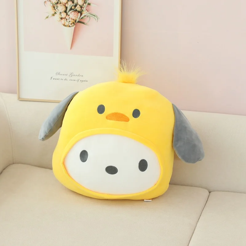 Sanrio Kuromi หมอน Plush อะนิเมะของเล่นการ์ตูนสัตว์ My Melody ตุ๊กตาตุ๊กตา Cinnamoroll Pochacco ประณีต Xmas สาวของขวัญ