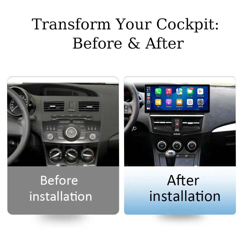 for Mazda 3 HLD 2010-2013 12.3