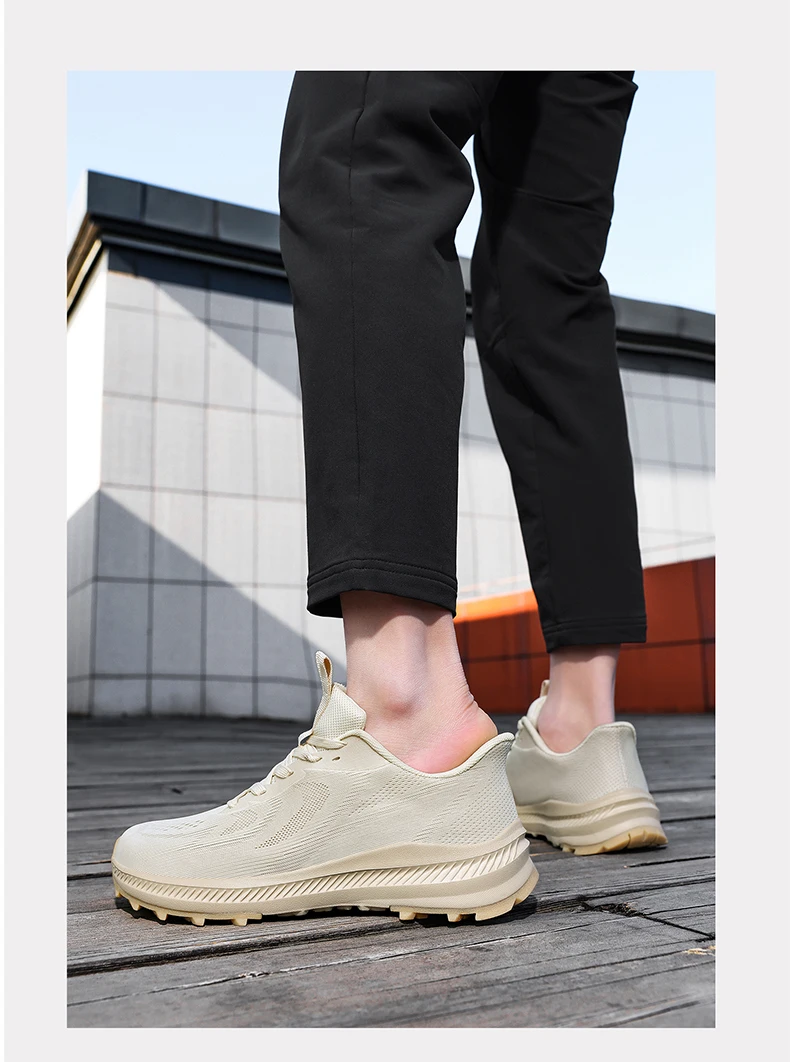 2026 Neu eingetroffene Herren-Wanderschuhe: Atmungsaktive Schnür-Trekking-Schuhe für Herren mit Dämpfung für Outdoor-Klettern und Tourismus – Detail 22