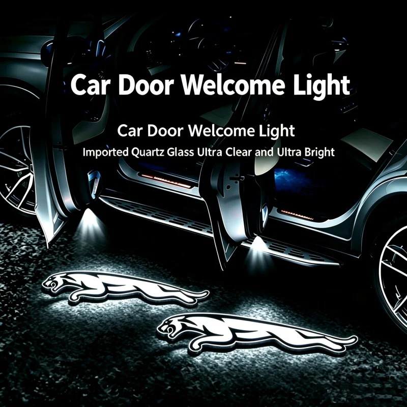 

2PCS for Jaguar NEW XF XFL F-PACE 2021 2022 2023 2024 2025 2026 Car Door Projector Courtesy Logo Ghost Shadow Light Accessories