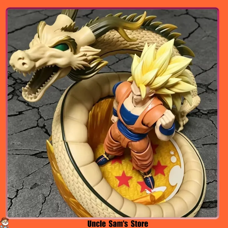 Em Estoque: Boneco de Ação Dragon Ball Z Dragon Fist Demoniacal Fit Super Saiyan 3 Son Goku SHF - Modelo de Anime para Colecionadores