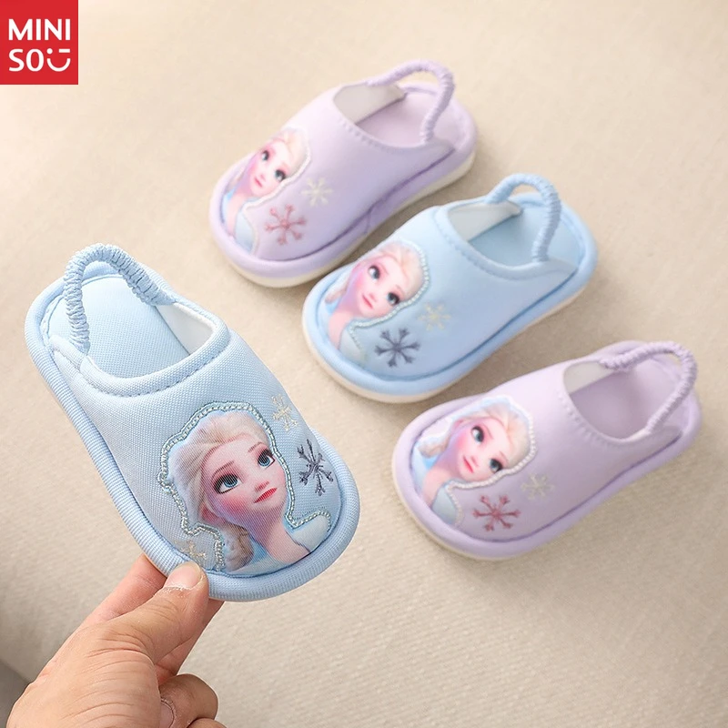 أحذية ديزني فروزن إلسا الشتوية | أحذية دافئة مضادة للانزلاق للفتيات الصغيرات | مشوا لأول مرة من القطيفة #1