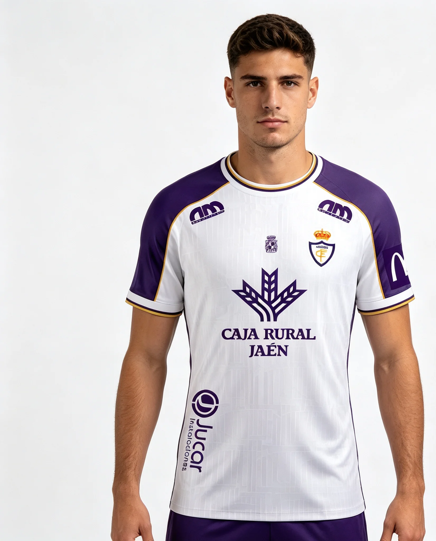 2026 Real Jaén 3D-Druck Fußballtrikot für Männer und Frauen, Sommer-Sport-Oversize-T-Shirt, atmungsaktiv, schnelltrocknend, Streetwear-Kleidung – Detail 2