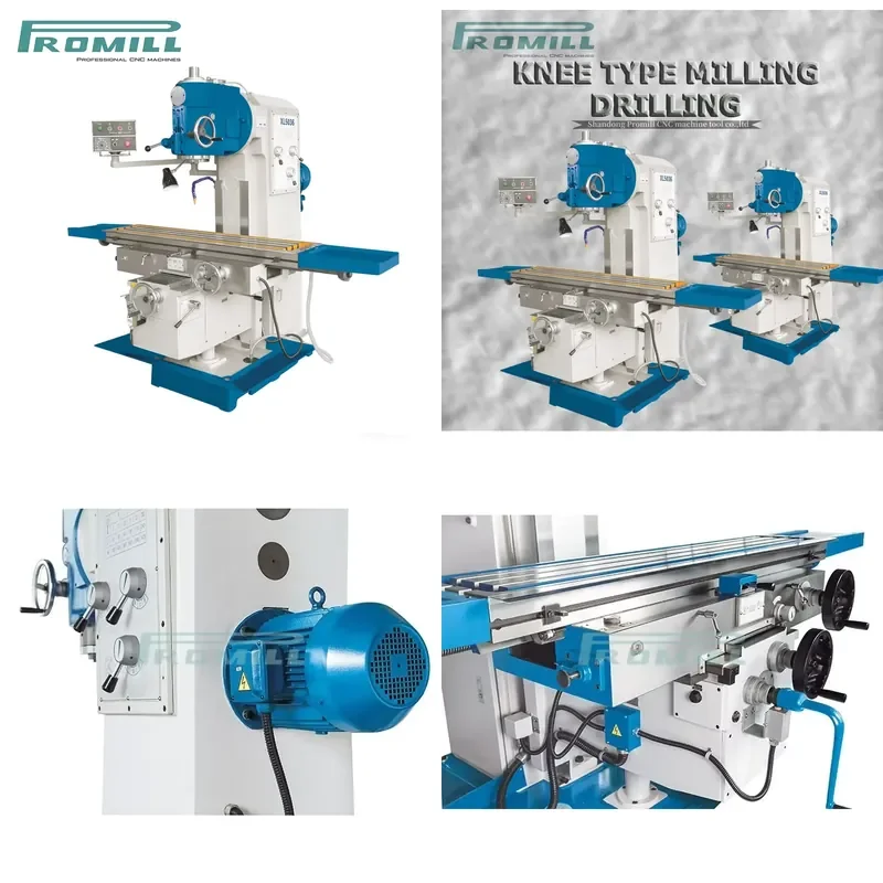 HCY Promill China Vertical Knee Milling Drilling Machine XL5036 Series 3 Axis Automatic Feeding High-Accuracy Multifunctional