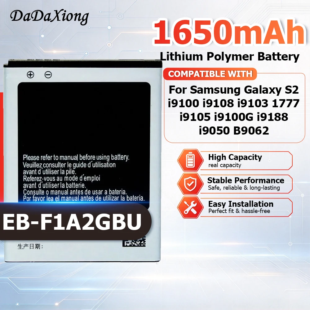 New EB-F1A2GBU 3300mAh Battery For Samsung Galaxy S2 i9100 i9108 i9103 1777 i9105 i9100G i9188 i9050 B9062