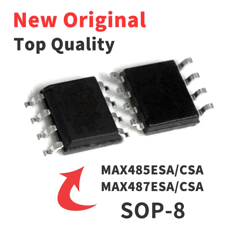 10 Pieces MAX485ESA/CSA MAX487ESA/CSA MAX485 487CSA ESA RS485 Transceiver Chip IC SMD SOP-8 New Original