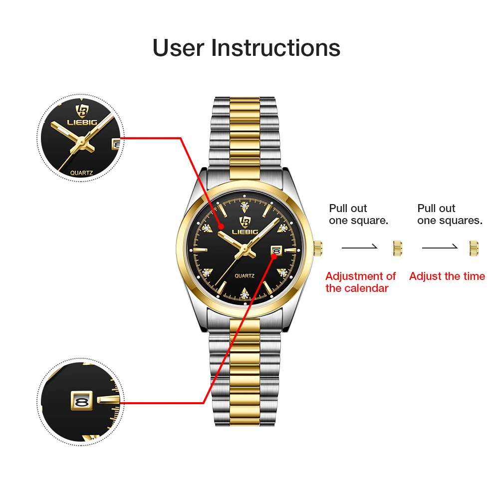 Top Brand Luxury Full Steel Women Watches Casual Date 30M Waterproof Wristwatch For Ladies Girl Female Clock Reloj mujer