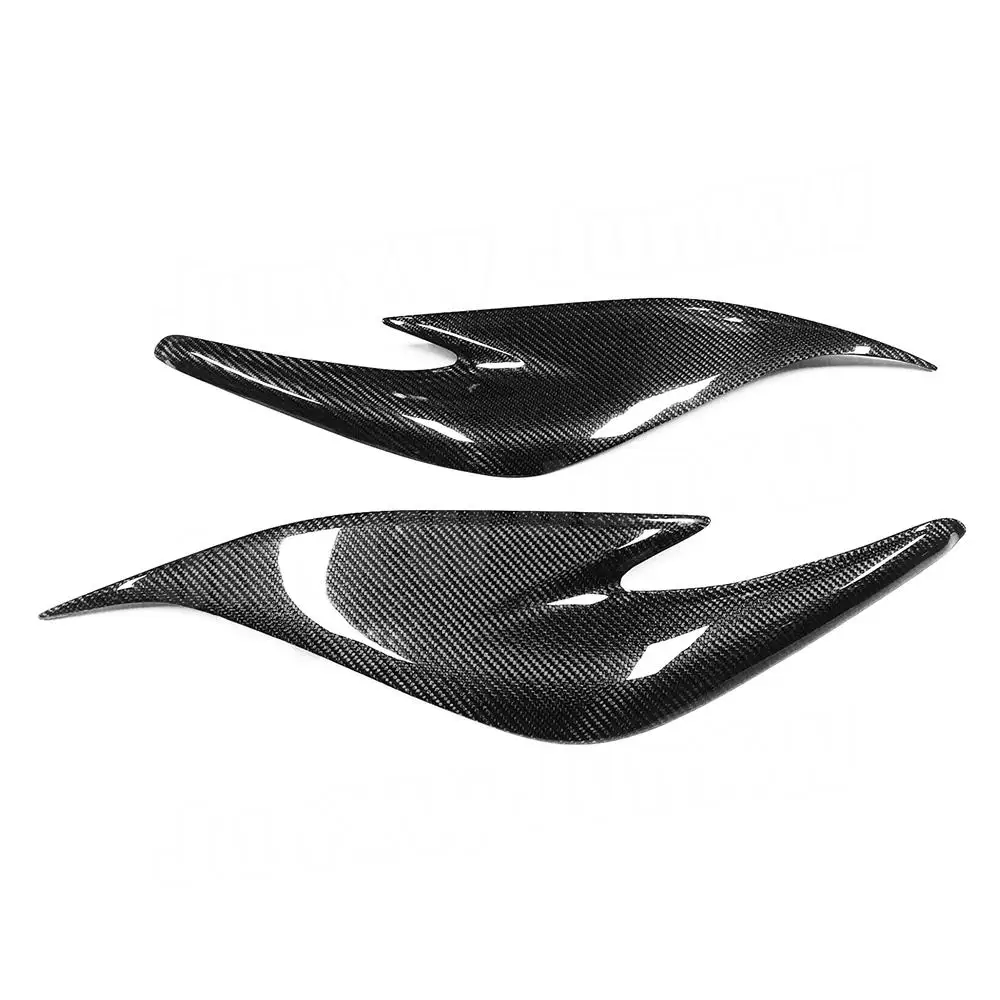 Real Carbon Fiber Car Front Bumper Head Eyelid Eyebrow Trims for Toyota Prius ZW30 JDM 2012-2015 Foglamp Eyelid Eyebrow view 5