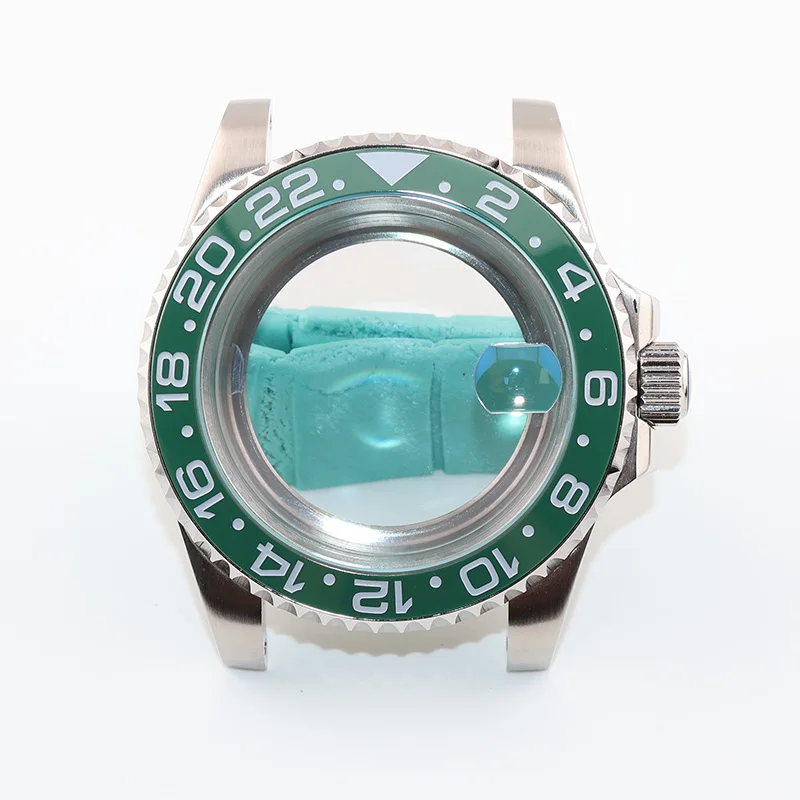 40mm Submariner Dark Green NH36 NH35 NH34 Watch Accessories for GMT Seiko Cases Men's Wristwatch Clock Replacement Parts