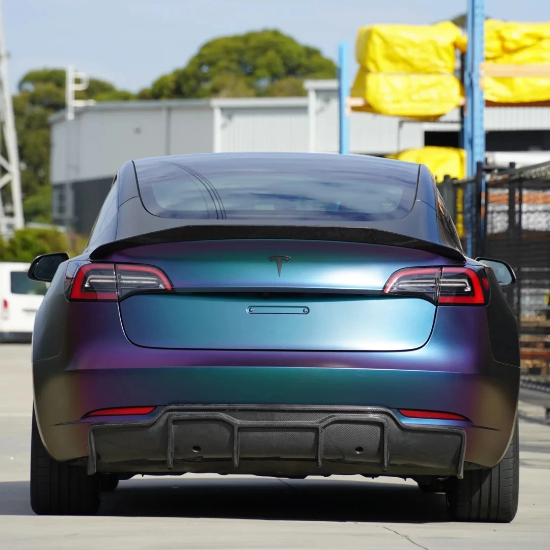 PET بريق الحرباء التفاف سيارة التفاف الألوان سقف السيارة الفينيل الأرجواني الأخضر التفاف لامع