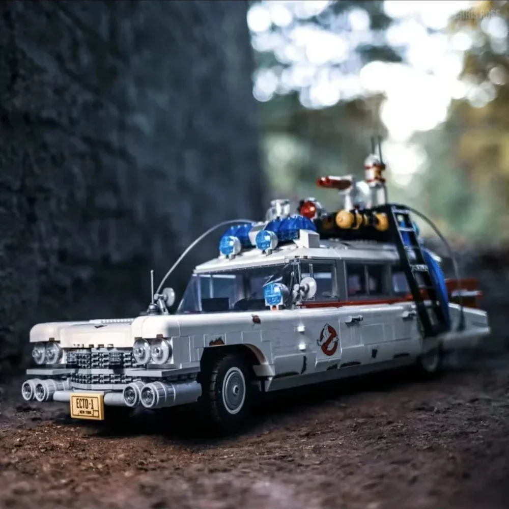 2025 جديد Ghostbuster Ecto-1 اللبنات نموذج سيارة Moc 10274 الطوب للأطفال البالغين هدايا عيد الميلاد الهالوين